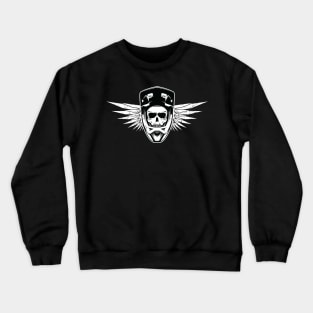 Skull biker with full face helmet. Crewneck Sweatshirt